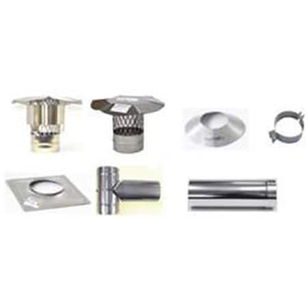 Olympia 12 in. Armor Flex 304L Stainless Steel Rigid Storm Collar 3601241